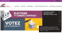 Desktop Screenshot of ergotherapie.u-pec.fr