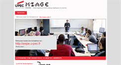 Desktop Screenshot of miage.u-pec.fr