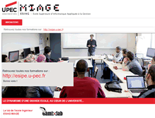 Tablet Screenshot of miage.u-pec.fr