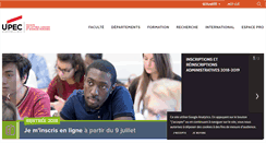 Desktop Screenshot of lettres-sh.u-pec.fr