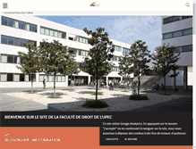 Tablet Screenshot of droit.u-pec.fr